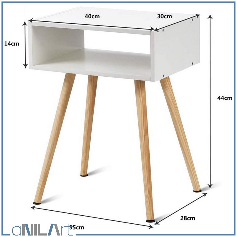 میز پاتختی دکوری چهارپایه در رنگ و ابعاد دلخواه مدل 103024