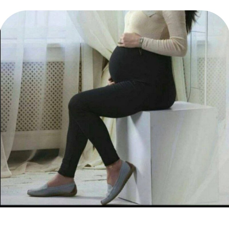 شلوار بارداری  جنس غواصی فری تا 52 مشکی (ارسال رایگان) 