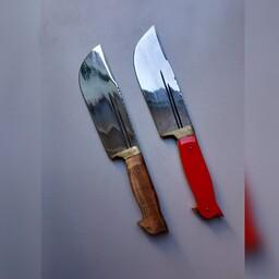 چاقو شکاری دستساز فولادی همراه با غلاف فومی  مناسب برای کوهنوردی و سفر