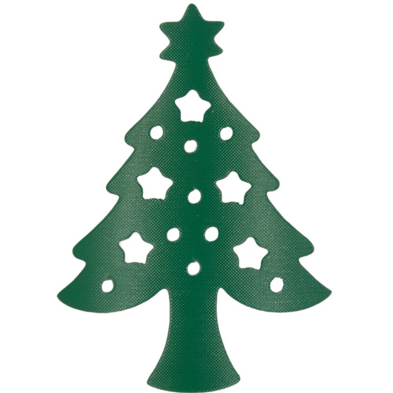 استیکر اتویی( حرارتی )لباس و پارچه طرح درخت کریسمس در ابعاد7 در 5 سانتیمتر بسته 2 عددی