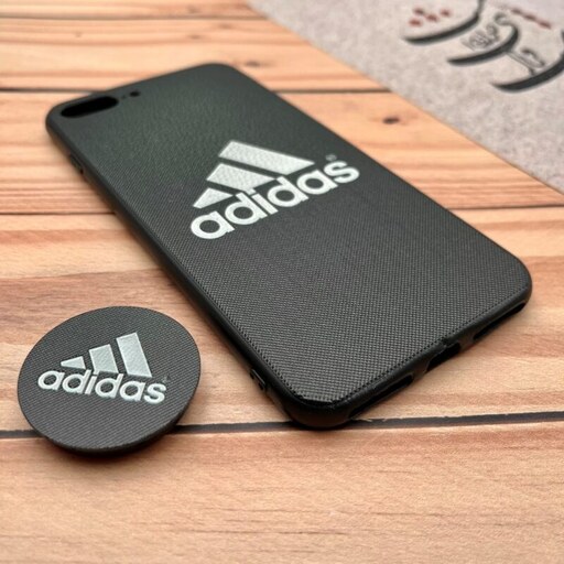 قاب گوشی iPhone 7 Plus - iPhone 8 Plus آیفون فانتزی سوزنی برجسته طرح آدیداس Adidas پاپ سوکت دار کد 53454