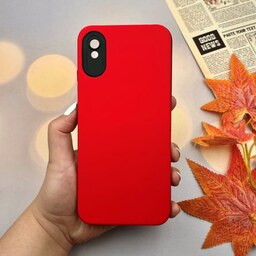 قاب گوشی Redmi 9A - Redmi 9AT - Redmi 9A Sport شیائومی دو تکه ضد ضربه مقاوم محافظ لنز دار رنگ قرمز کد 58225