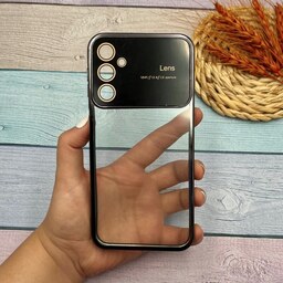 قاب گوشی Galaxy A24 4G سامسونگ Camera Lens شفاف محافظ لنز دار دور کرومی کد 61592