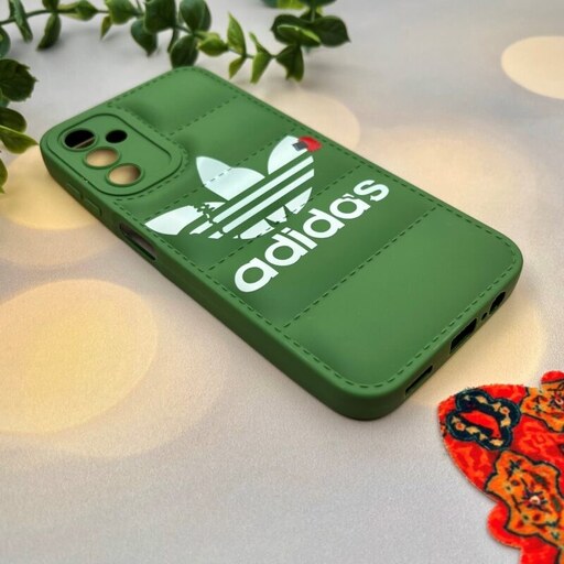 قاب گوشی Galaxy A14 4G - Galaxy A14 5G سامسونگ پافری محافظ لنز دار طرح آدیداس adidas سبز کد 77374