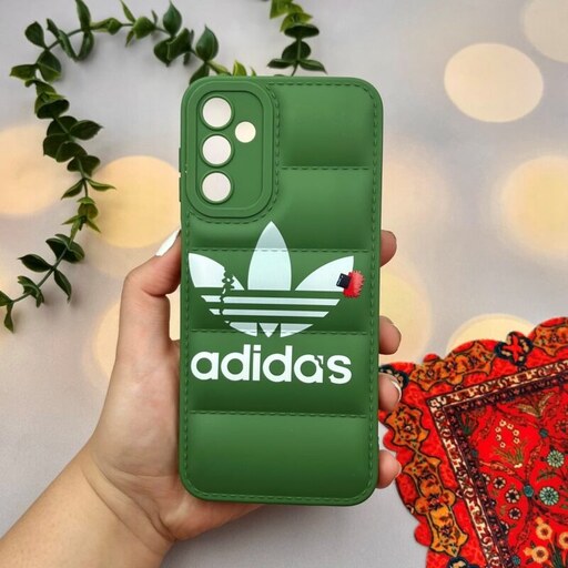 قاب گوشی Galaxy A14 4G - Galaxy A14 5G سامسونگ پافری محافظ لنز دار طرح آدیداس adidas سبز کد 77374