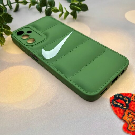 قاب گوشی Galaxy A14 4G - Galaxy A14 5G سامسونگ پافری محافظ لنز دار طرح NIKE نایک سبز کد 85548