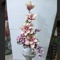 گل  مصنوعی  فومی ضد آب  با  طرح و رنگ مختلف بدون گلدان و با گلدان