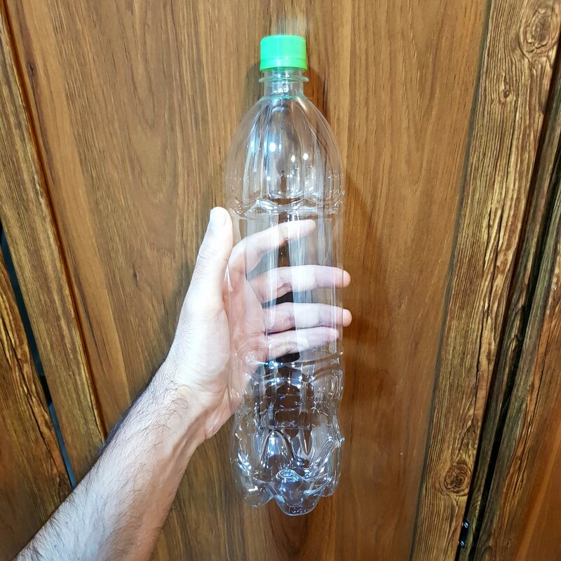 بطری 1300 سی سی با درب ، 10 عددی ، بطری پلاستیکی 1300 ، بطری پلاستیکی
