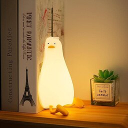 چراغ خواب سیلیکونی اتاق کودک طرح اردک خسته مناسب برای کادو 
