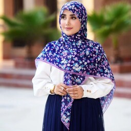 روسری سوپر نخ طرح ثنا ( کد61) 