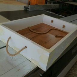 باکس چوبی مخصوص چیدن هدیه، با کیفیت در ابعاد های مختلف از جنس ام دی اف مدل مدل دسته دار