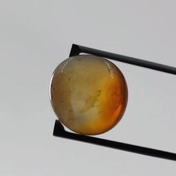 سنگ عقیق کارنلین معدنی (تامبلر شده،کریستالی،شفاف)