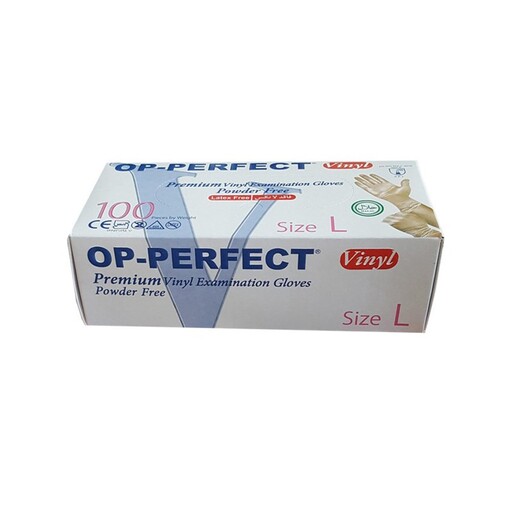 دستکش وینیل اپی پرفکت (OP Perfect) سایز لارج 100 عددی 