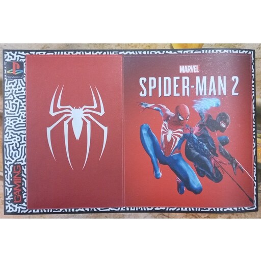 اسکین پلی استیشن 2 اسلیم طرح اسپایدر من Skin PS2 SLIM SPIDER MAN