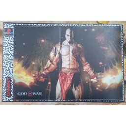 اسکین پلی استیشن 2 اسلیم طرح گاد آف وار Skin PS2 SLIM GOD OF WAR کد2