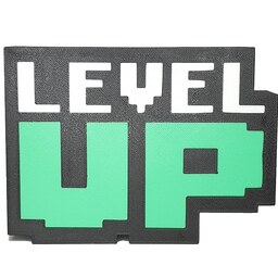 چراغ گیمینگ فانتزی طرح Level Up دو رنگ سبز و سفید