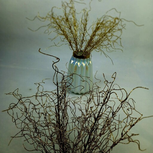 گل مصنوعی بوته ریشه طلایی عالیجناب در ارتفاع 50سانت