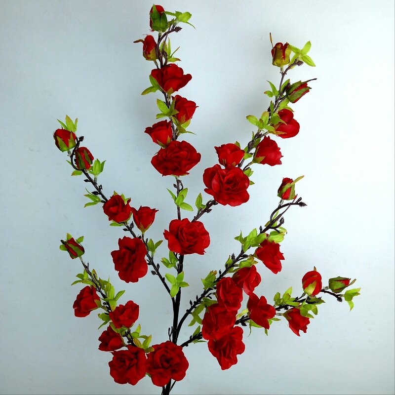 گل مصنوعی شاخه گل رز 35 گل در ارتفاع 114 سانتیمتر (عالیجناب)