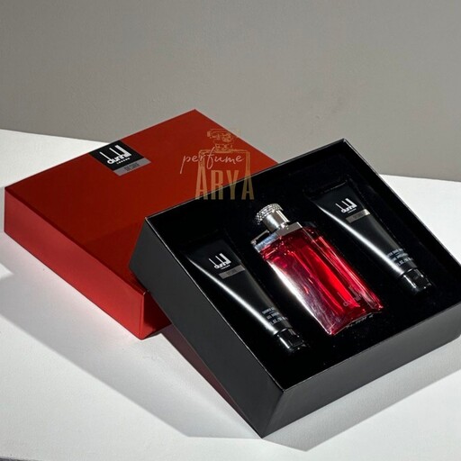 گیفت ست سه تیکه عطر ادکلن دانهیل قرمز اورجینال Dunhill Desire Red