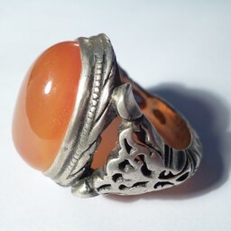 انگشتر نقره عقیق دست ساز  جواهرات درنیکا