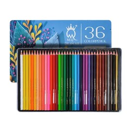 مداد رنگی 36 رنگ جعبه فلزی آرتیست ام کیو M.Q