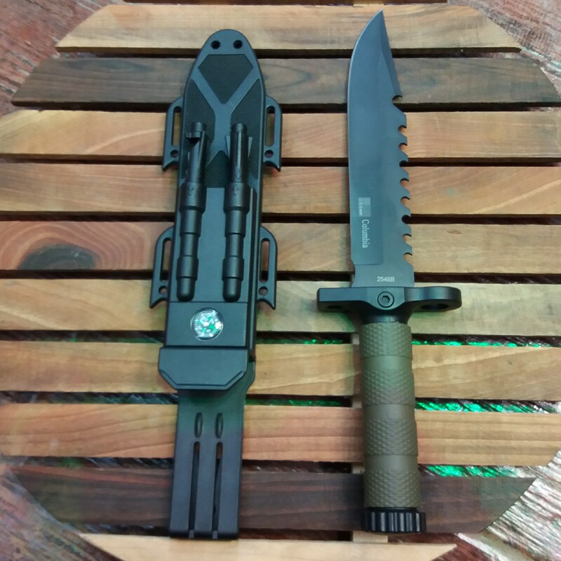 چاقوی شکاری فولادی رنگ کوره ای بدون تغییر رنگ ویژه ی کمپینگ و کوهنوردی 