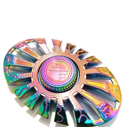 اسپینر فلزی مدل بیضی شکل رنگ تیتان با کیفیت چرخش عالی 