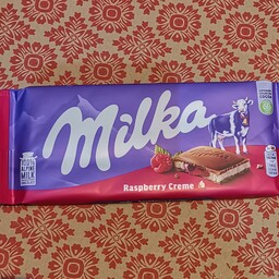 شکلات تخته ای میلکا اصل المان با طعم تمشک