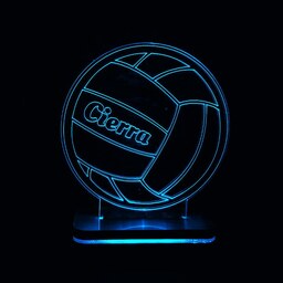 چراغ خواب طرح توپ والیبال مدل کلید دار سان لیزر