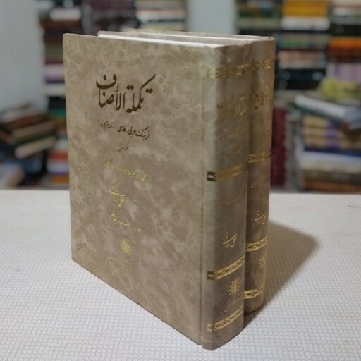 کتاب تکمله الاصناف ( فرهنگ عربی- فارسی)  ( دو  جلدی) اثر ادیب الکرمینی  به کوشش علی رواقی ، انجمن آثار و مفاخر فرهنگی