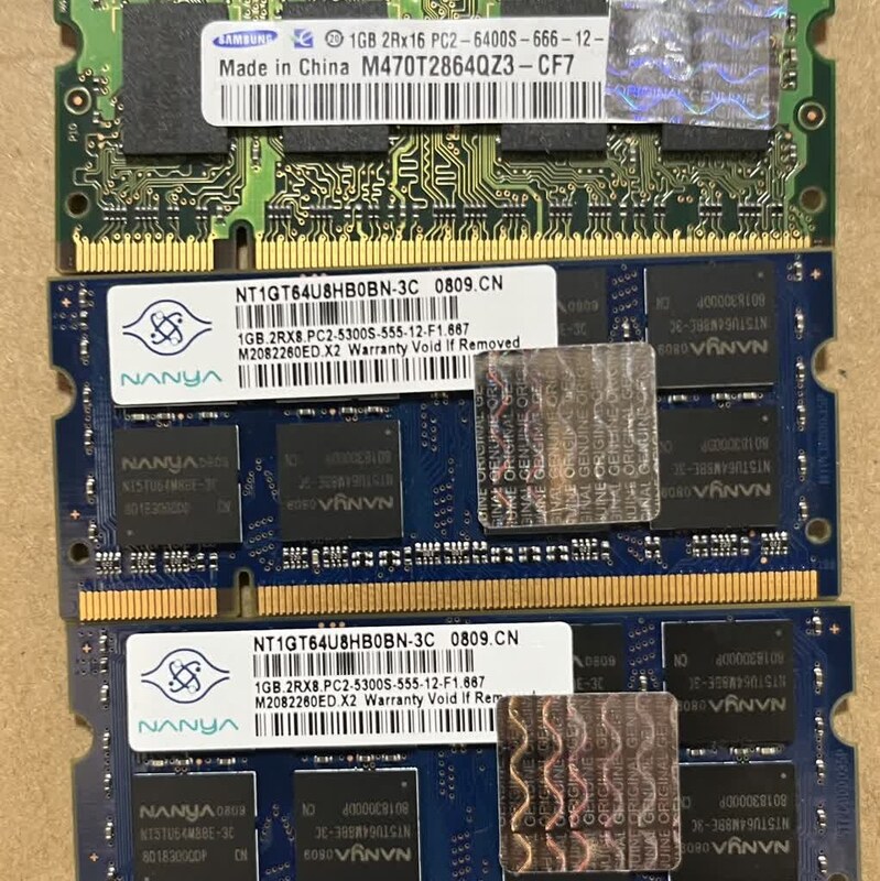 رم لپ تاپ DDR2 نانیا 800 مگاهرتز مدل PC6400S  ظرفیت 1 گیگابایت
