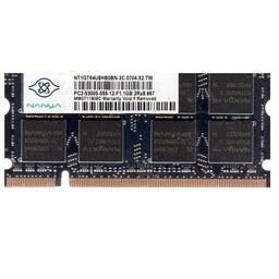 رم لپ تاپ DDR2 نانیا دو کاناله مدل PC2-5300S ظرفیت 1 گیگابایت