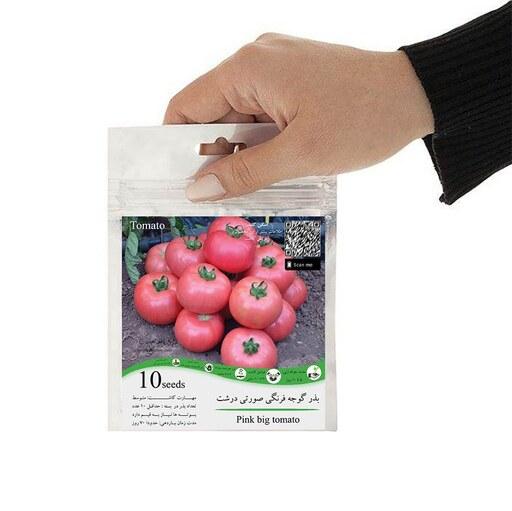 بذر گوجه فرنگی صورتی درشت گلس گاردن بسته 10 عددی