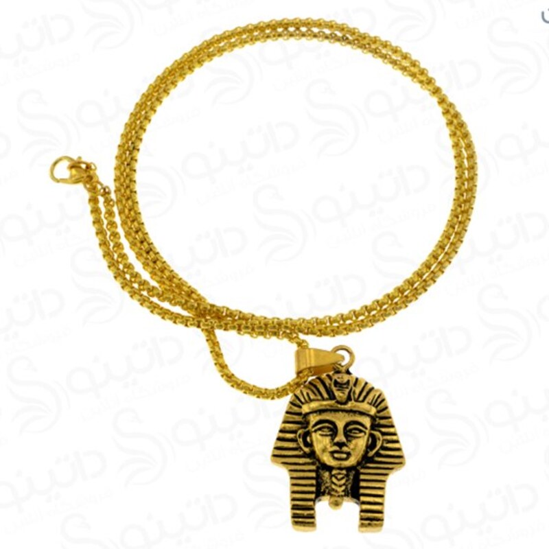 گردنبند مردانه نماد سر تابوت فرعون مصری 15079
