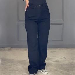 شلوار بگ جین زنانه قد 110 سایز 38تا 50 پشت کمر کش دوخته شده تا گودی وکمرو پر کنه  پارچه جین اصلی بدون کشسانی