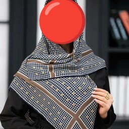 روسری کرپ نخی سیا اسکارف (ارسال رایگان)