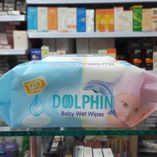 دستمال مرطوب کودک دلفین 120 برگ