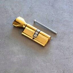 سیلندر  (توپی) طلایی تمام مرغوب قفل سویچی درب سرویس بهداشتی 7 سانت برند تلرانس