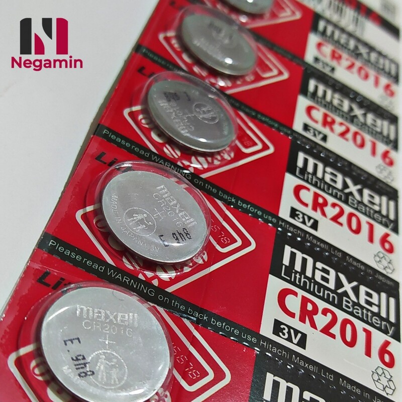 باتری سکه ای (مکسل  - maxel) قرمز مدل 2016 CR بسته 5 عددی