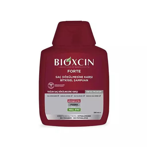 شامپو ضد ریزش بیوکسین BIOXCIN مدل فورته مناسب تمامی مو ها حجم 300ml