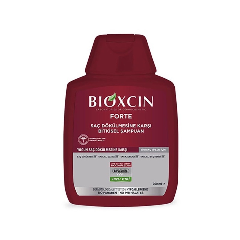 شامپو ضد ریزش بیوکسین BIOXCIN مدل فورته مناسب تمامی مو ها حجم 300ml