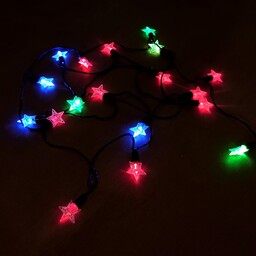 
ریسه نوری ال ای دی (LED) ستاره ای 20 لامپه و 4 متری چند رنگ یا مولتی کالر 