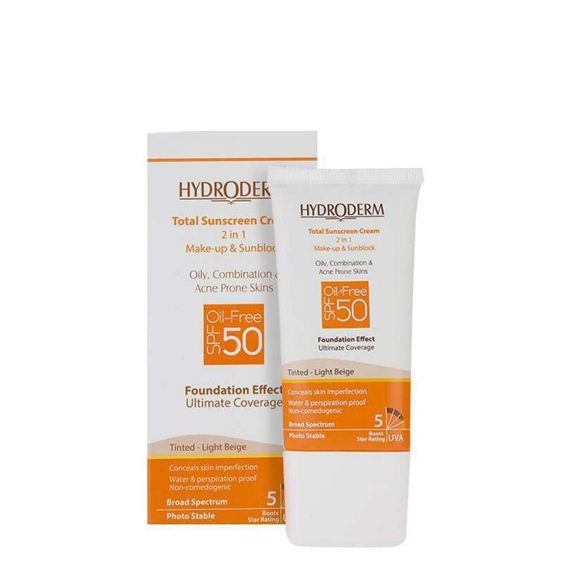 کرم ضد آفتاب کرم پودری فاقد چربی هیدرودرم spf50
Hydroderm sunscreen Cream