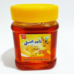 عسل طبیعی بهار نارنج ارگانیک(500گرمی). ساکاروز3درصد. محصول تضمین کیفیت ومرجوعی دارد