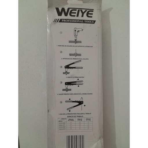 انبر پرچ 9.5 اینچ  weiye