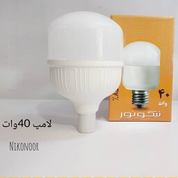 لامپ 40 وات ledاستوانه نیکو نور مهتابی رنگ