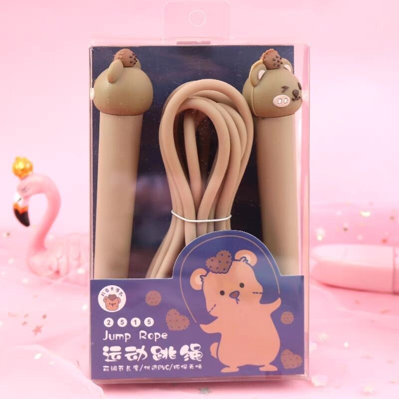 طناب سیلیکونی فانتزی قابل تنظیم عروسکی در طرح های پنجه تدی خرس یونیکورن دایناسور طناب بازی دخترانه و پسرانه