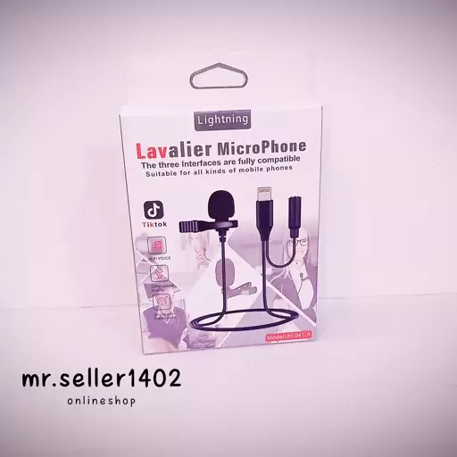 میکروفون یقه ای lavalier jh041 مخصوص گوشی های آیفون