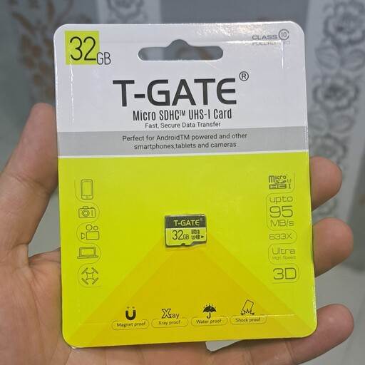 مموری ( کارت حافظه ) 32 گیگ  T-GATE گارانتی مادام العمر آسان سرویس  U1  کلاس 10  