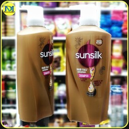 شامپو سر ضد ریزش سانسیلک با عصاره های روغن بادام پروتئین های مو و ویتامین E(625میل) sunsilk anti hair fall shampoo 